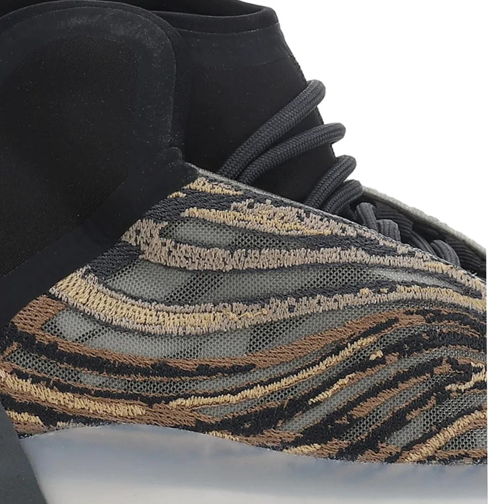 Детские кроссовки Adidas Yeezy Quantum на шнуровке для мальчиков, желтый — фото 3
