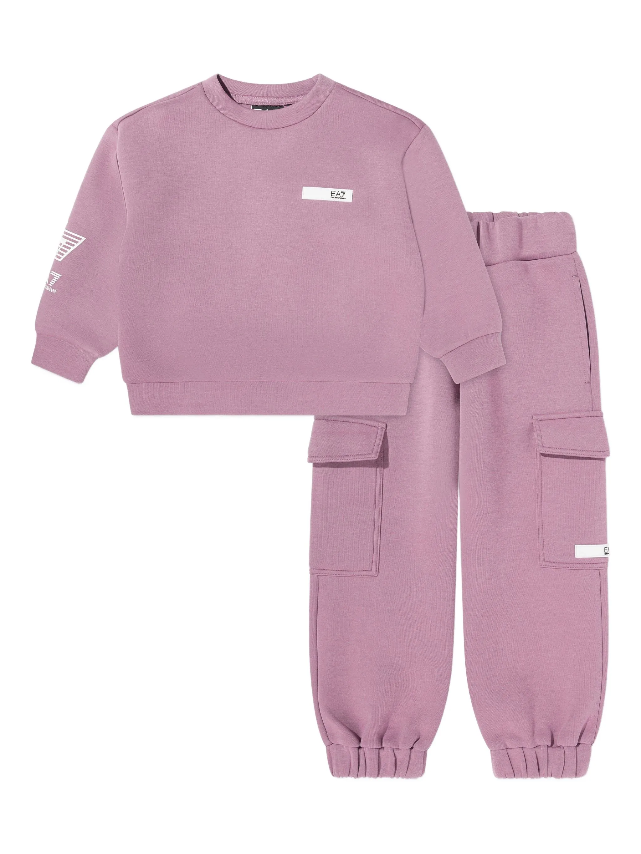 

Комплект спортивного костюма с карманом Emporio Armani Kids, фиолетовый