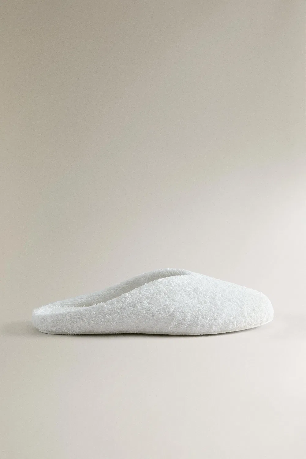 Тапочки TERRY MULES ZARA, White