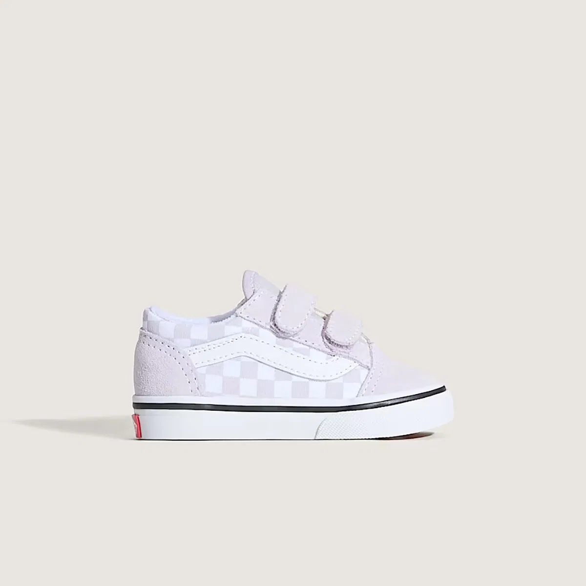 Детские кеды для мальчиков с замшевым верхом Vans, Color Theory Checkerboard Lilac Mist — фото 2