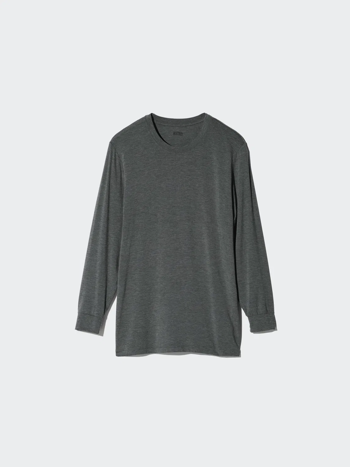Футболка с длинным рукавом HEATTECH Uniqlo, темно-синий — фото 2