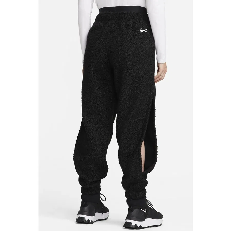 Спортивные брюки женские с высокой посадкой из флиса Nike Sportswear Collection Sherpa, Черный — фото 2