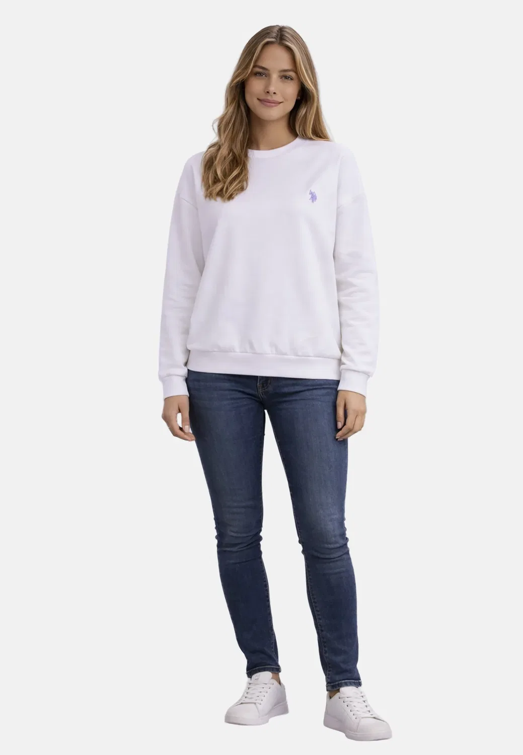 Женский свитшот U.S. Polo Assn., White — фото 3