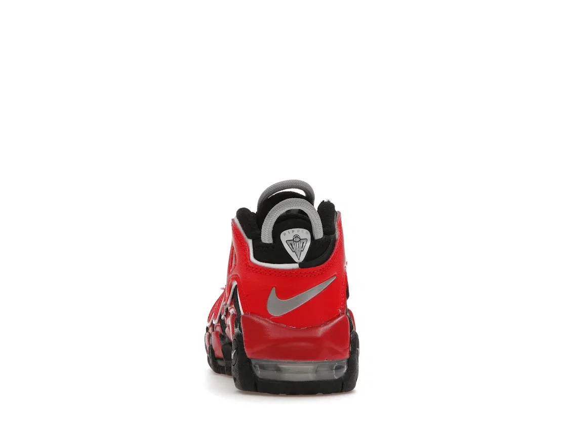 Детские кроссовки Lifestyle с принтом Nike Air More Uptempo Nike, Black/University Red-White — фото 4