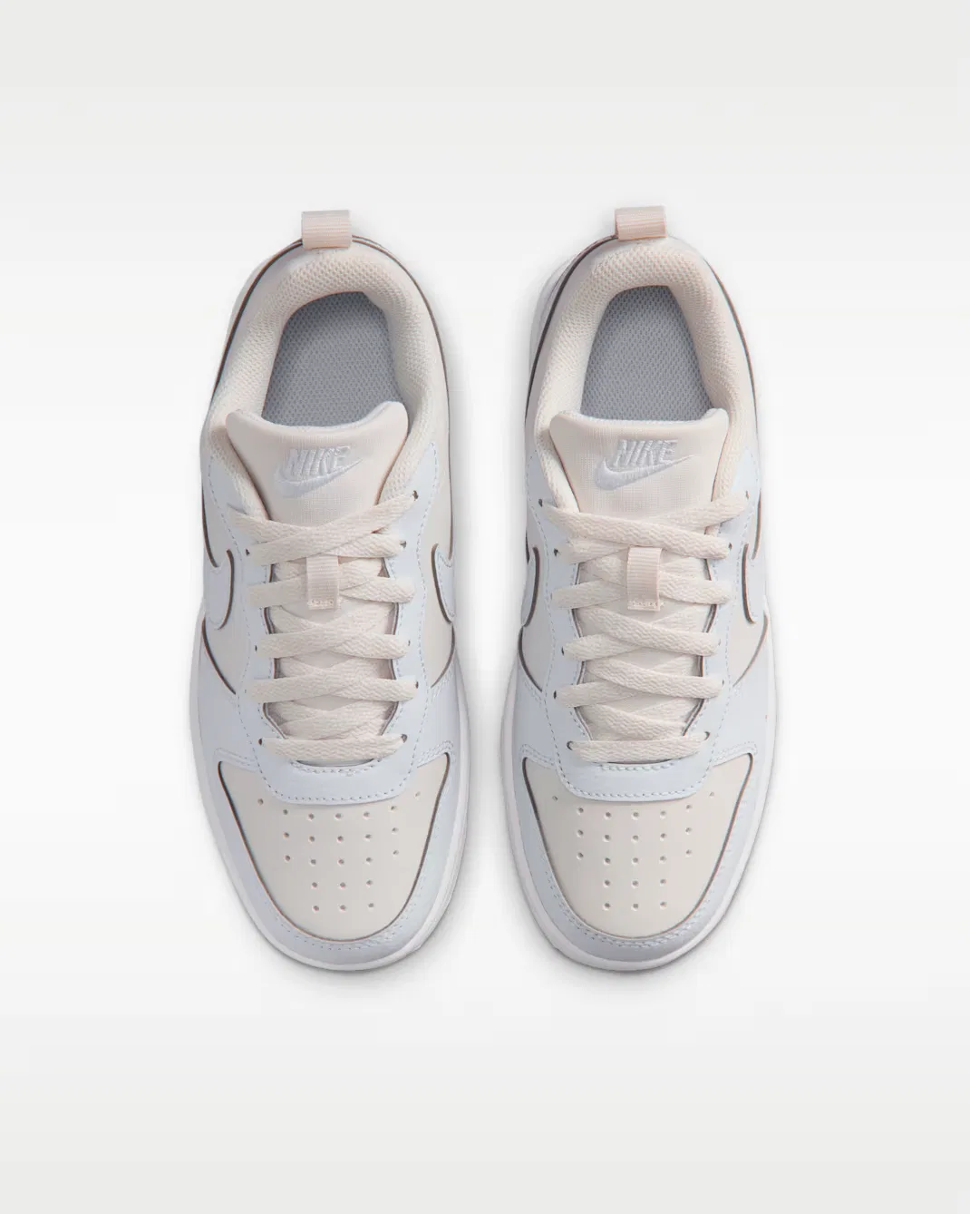 Кроссовки для детей постарше Nike Court Borough Recraft SE, Phantom/White/Tangerine Tint/Football Grey — фото 4