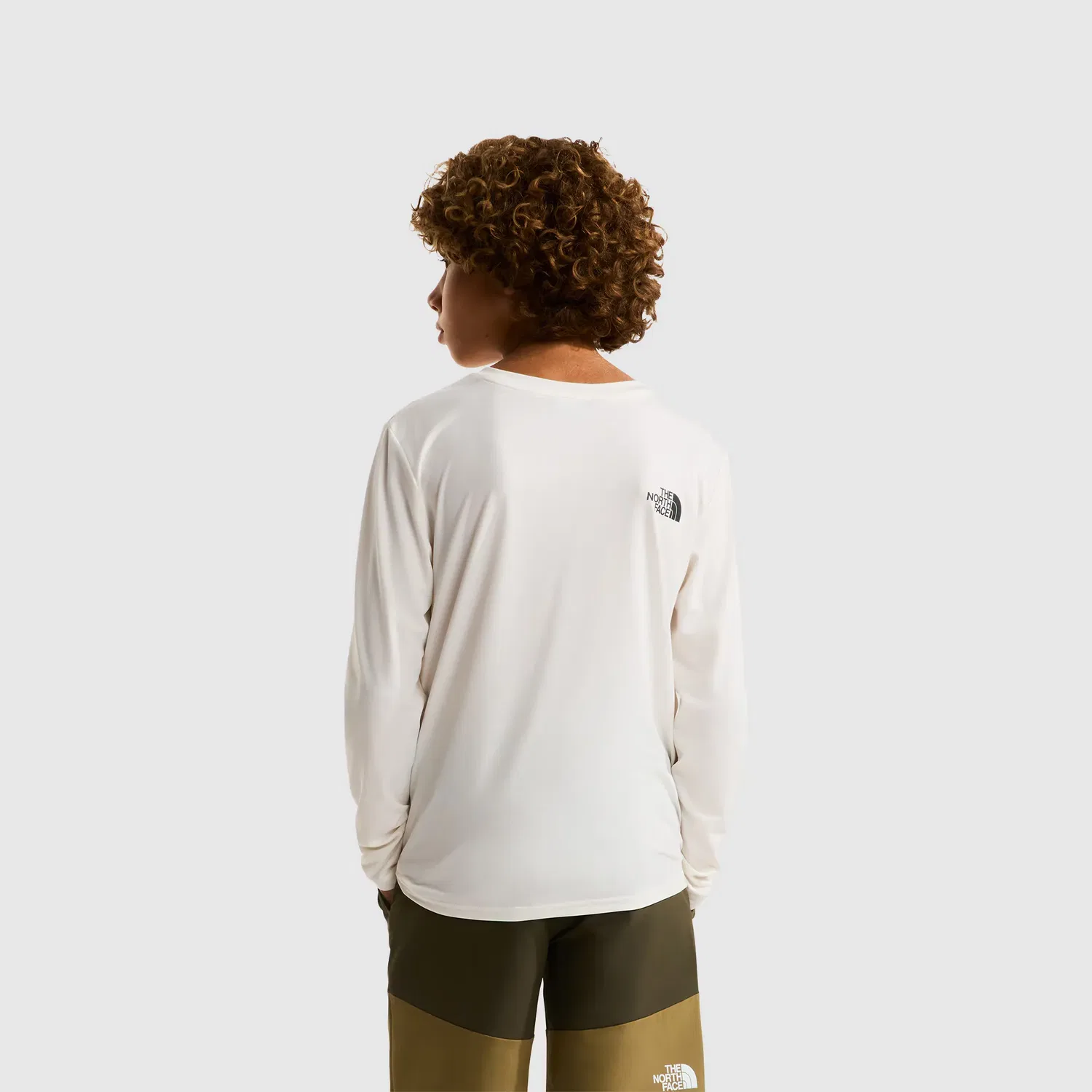 Детская футболка с длинным рукавом FlashDry The North Face, Blanco — фото 3