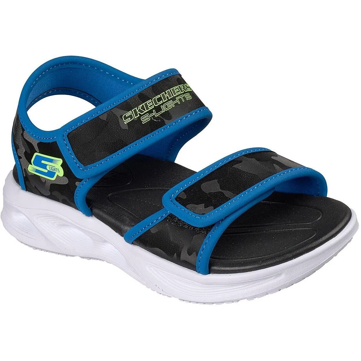 Детские сандалии с камуфляжным принтом Sola Glow Sandal Skechers, Blau
