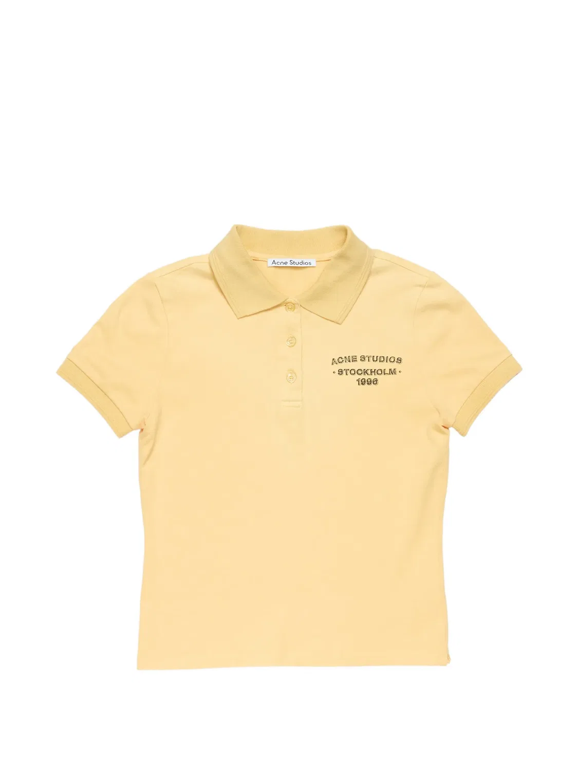 Acne Studios Поло с логотипом - желтый