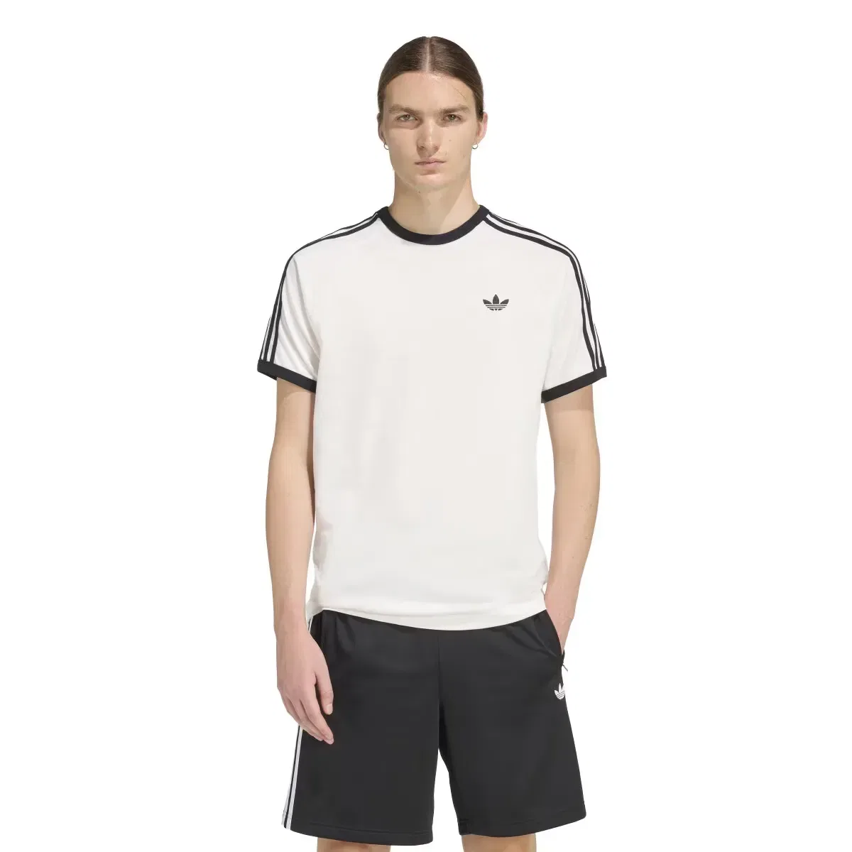 Мужская футболка с длинным рукавом Adicolor Adidas Originals, Blanco