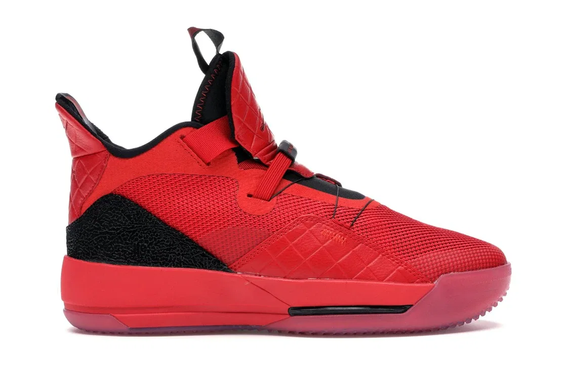 Детские кроссовки для мальчиков с высокой производительностью Jordan XXXIII Jordan, University Red/Black-Sail-White