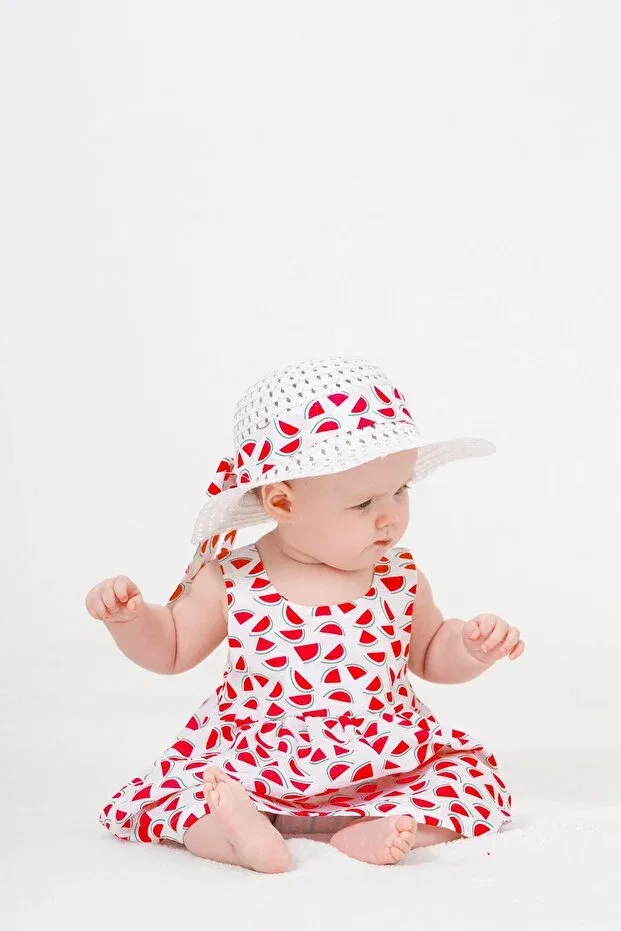 Детское платье для девочек с принтом Chicsy Baby, Pink — фото 3