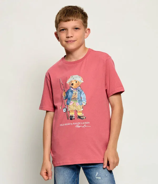 Детская футболка для мальчиков хлопковая Polo Ralph Lauren, Rosa