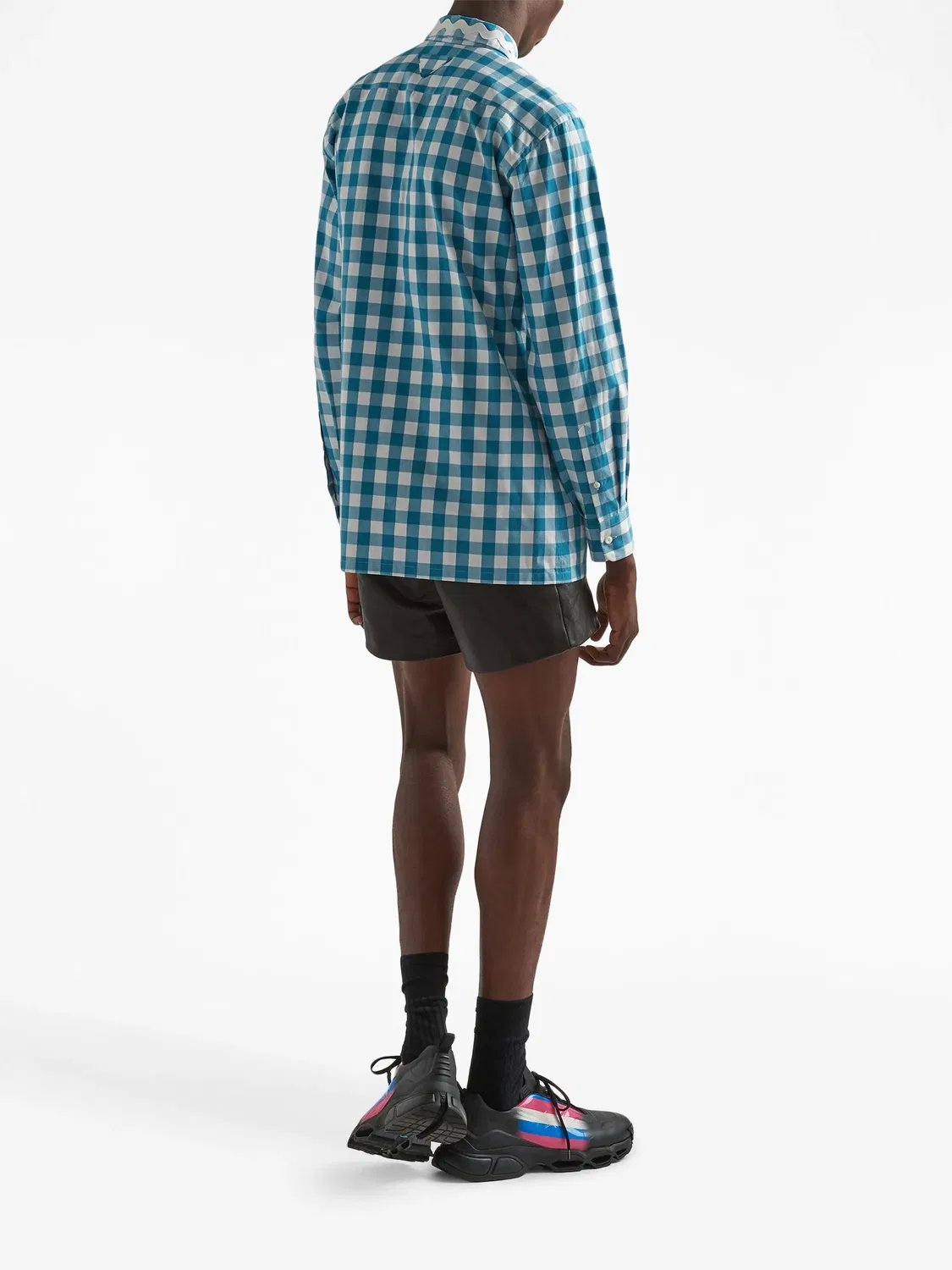 Prada Рубашка хлопковая белая — фото 3