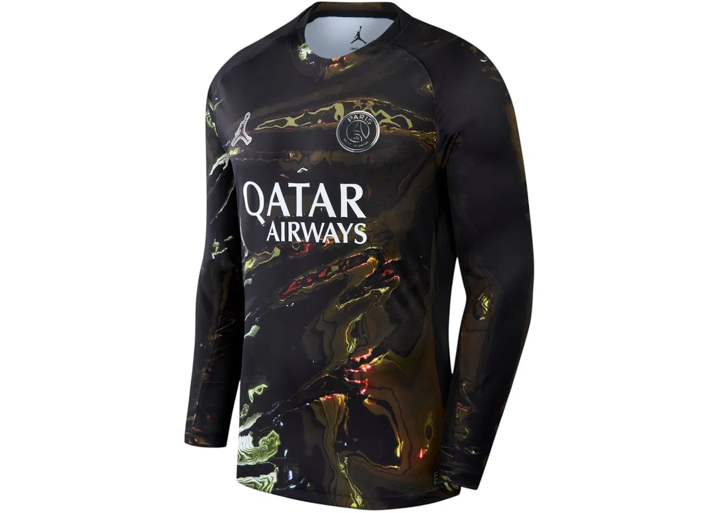 Мужская футболка с длинным рукавом Jordan Jersey (Champions of Europe 2026 Print), Black — фото 2