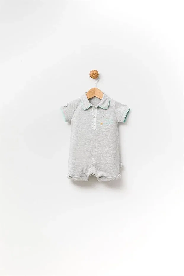 Детский комбинезон для мальчиков хлопковый Babydola, Grey — фото 3