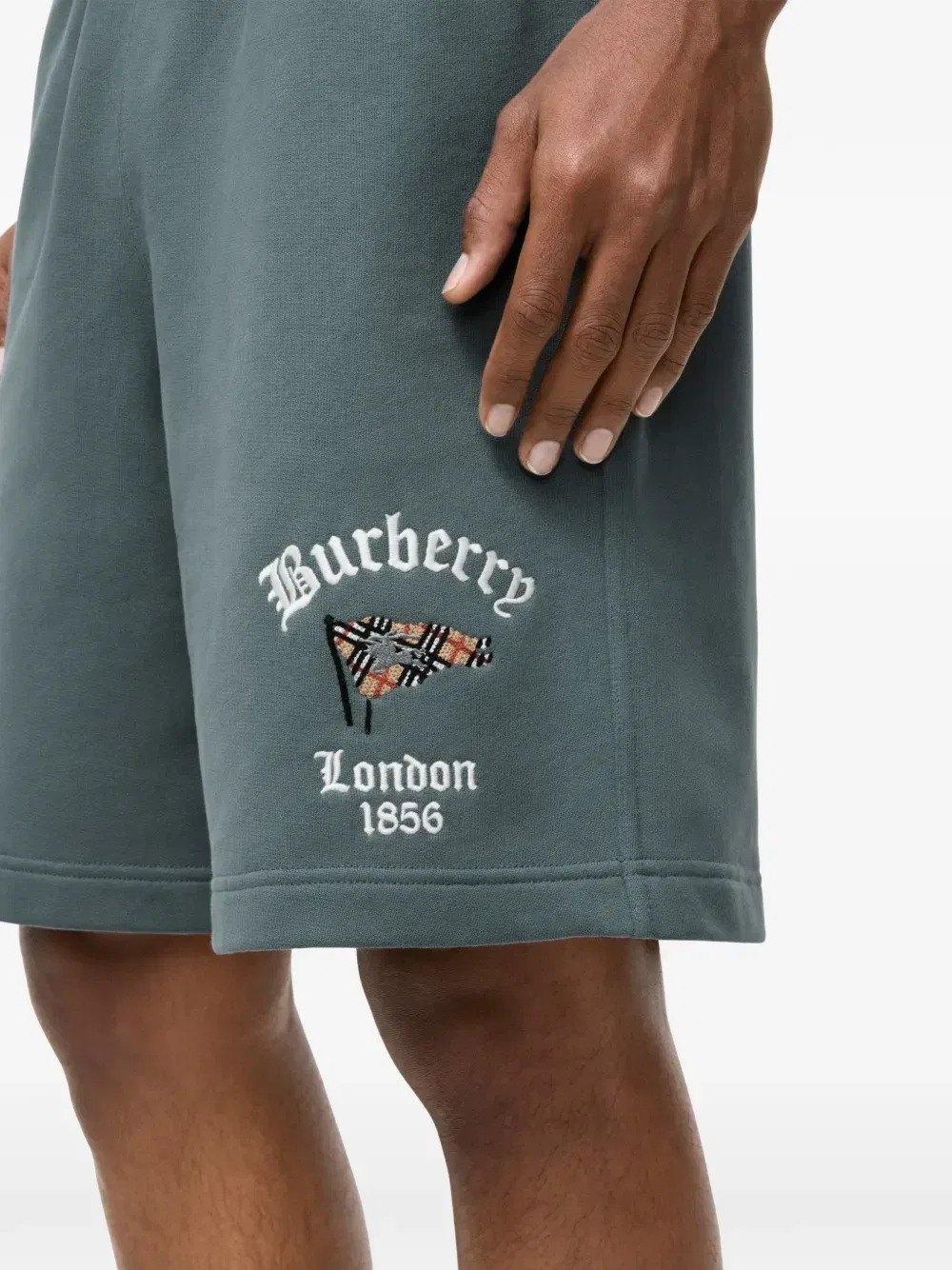 Шорты в клетку Burberry, синий — фото 3