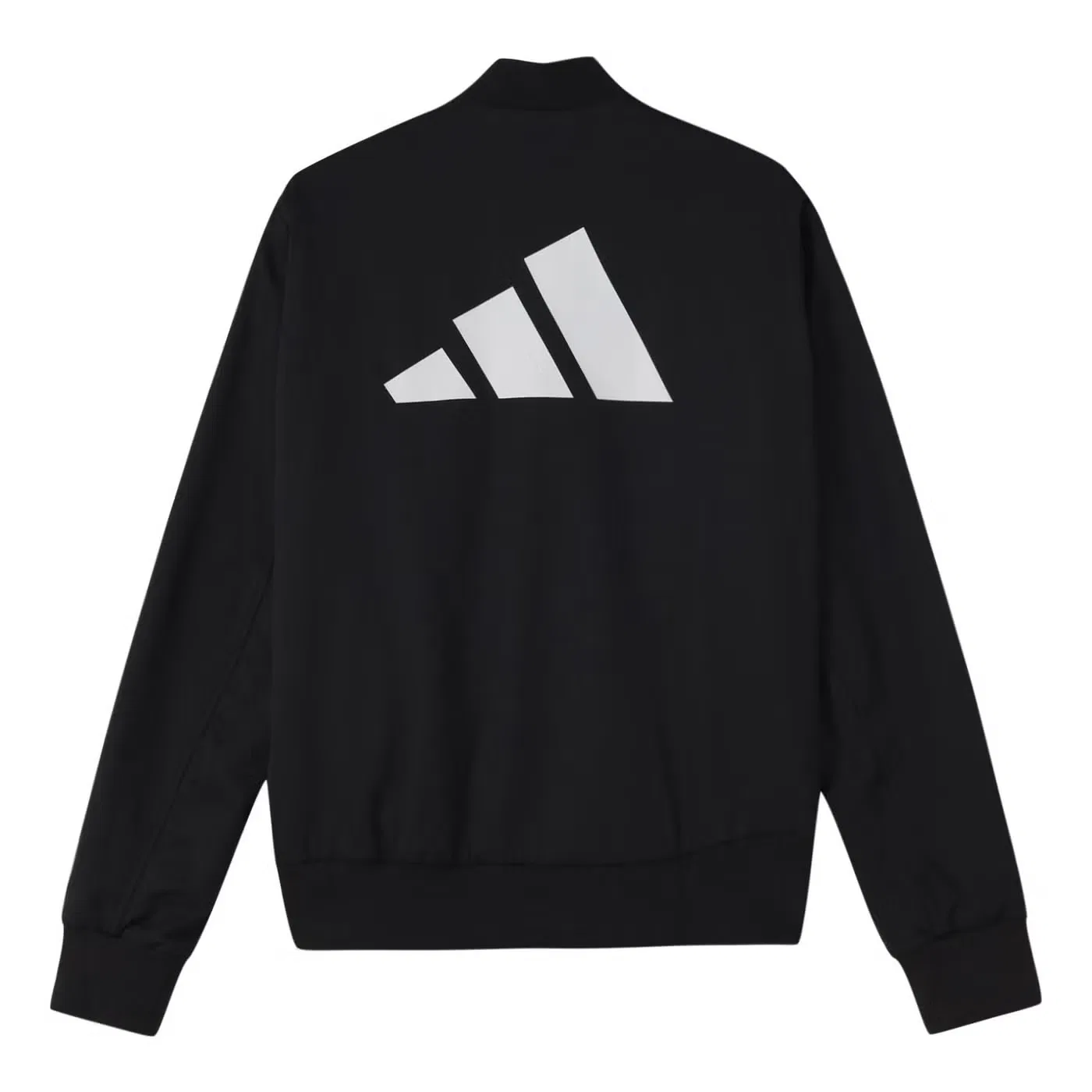 Куртка спортивная с принтом логотипа Adidas, черный
