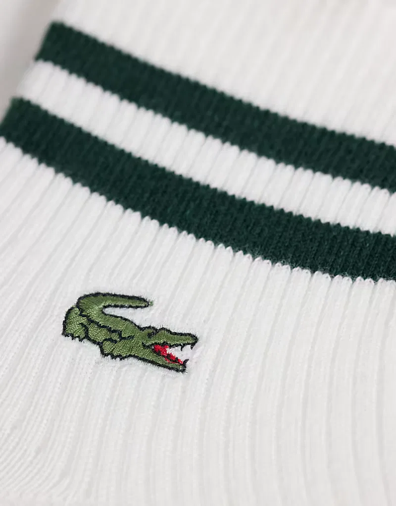 Носки средние с рюшами 2 шт Lacoste, Burgundy — фото 2