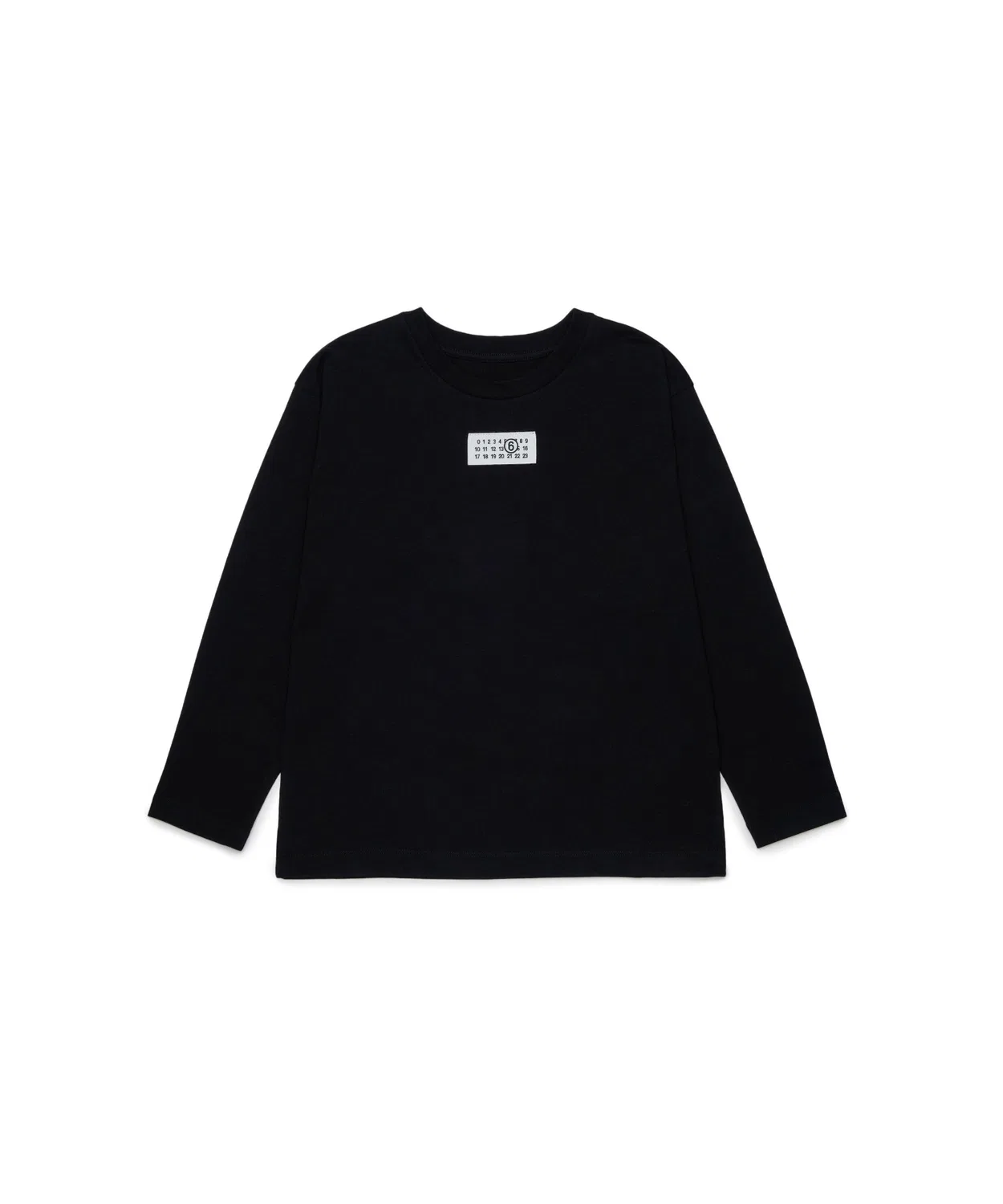 Детская футболка с длинным рукавомMM6 KID MM6 Maison Margiela, черная