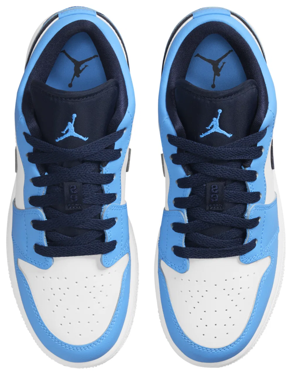 Кроссовки для мальчиков AJ 1 Low Jordan, цвет Dk Powder Blue/Obsidian/White — фото 4