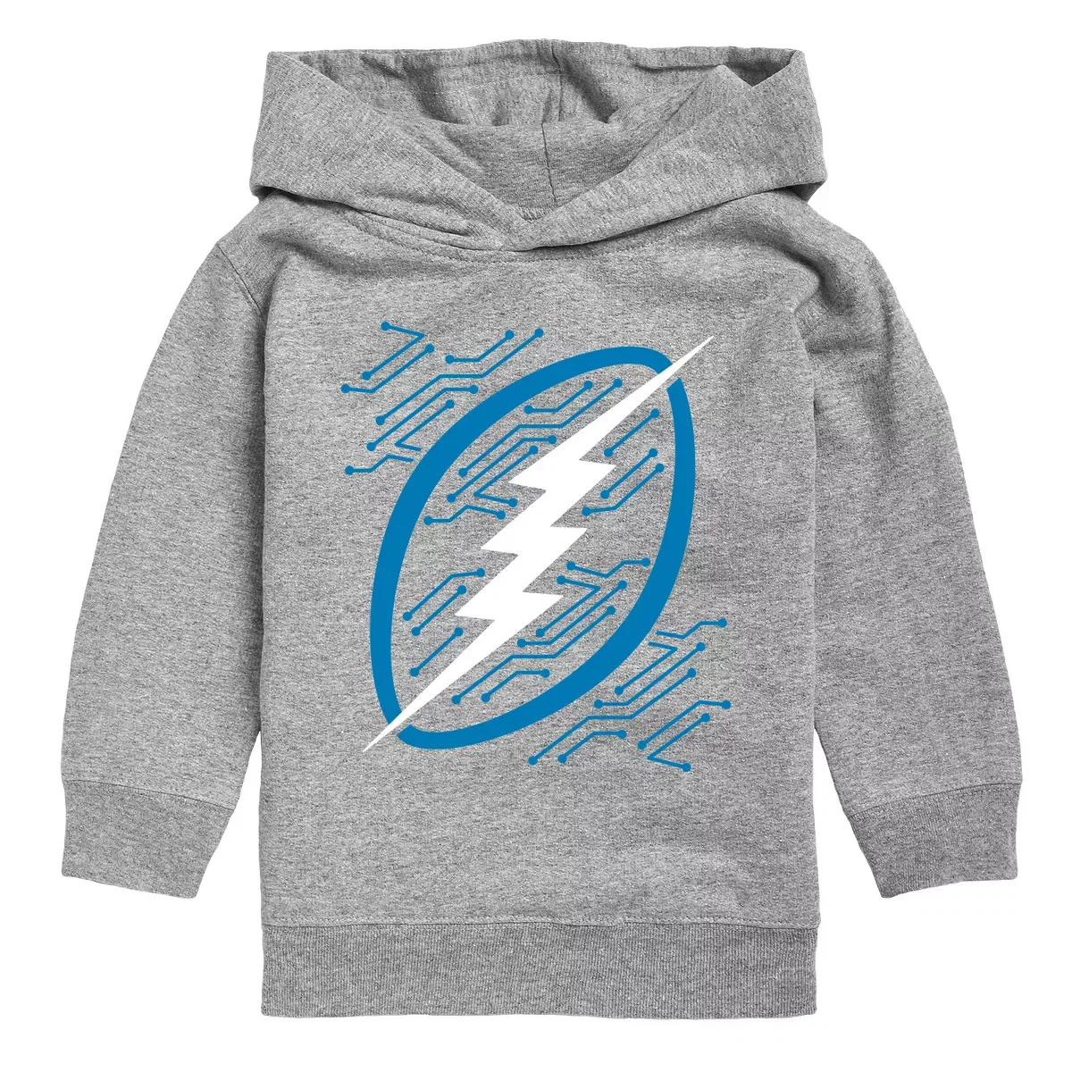 Детское худи с длинным рукавом Electric Football Instant Message, Athletic Heather