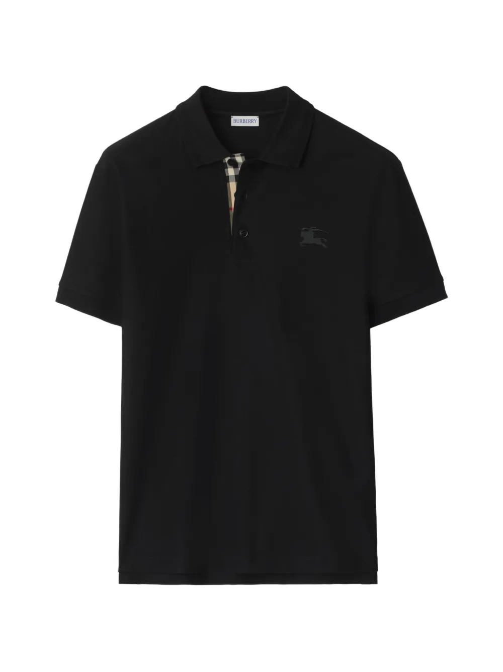 Футболка-поло Burberry Logo-embroidered, черный
