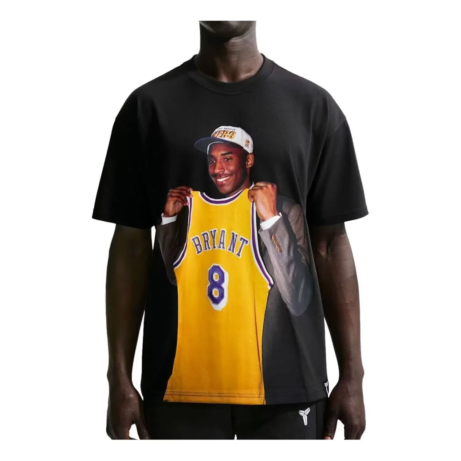 Мужская футболка с принтом Kobe Draft Pack 1996 Nike, черный