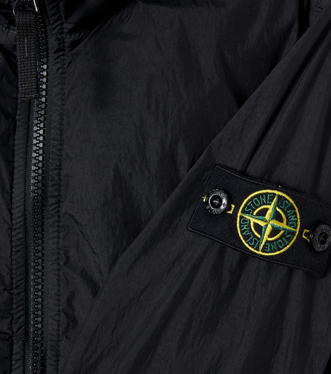 Легкая куртка техническая Stone Island Junior, черный — фото 3