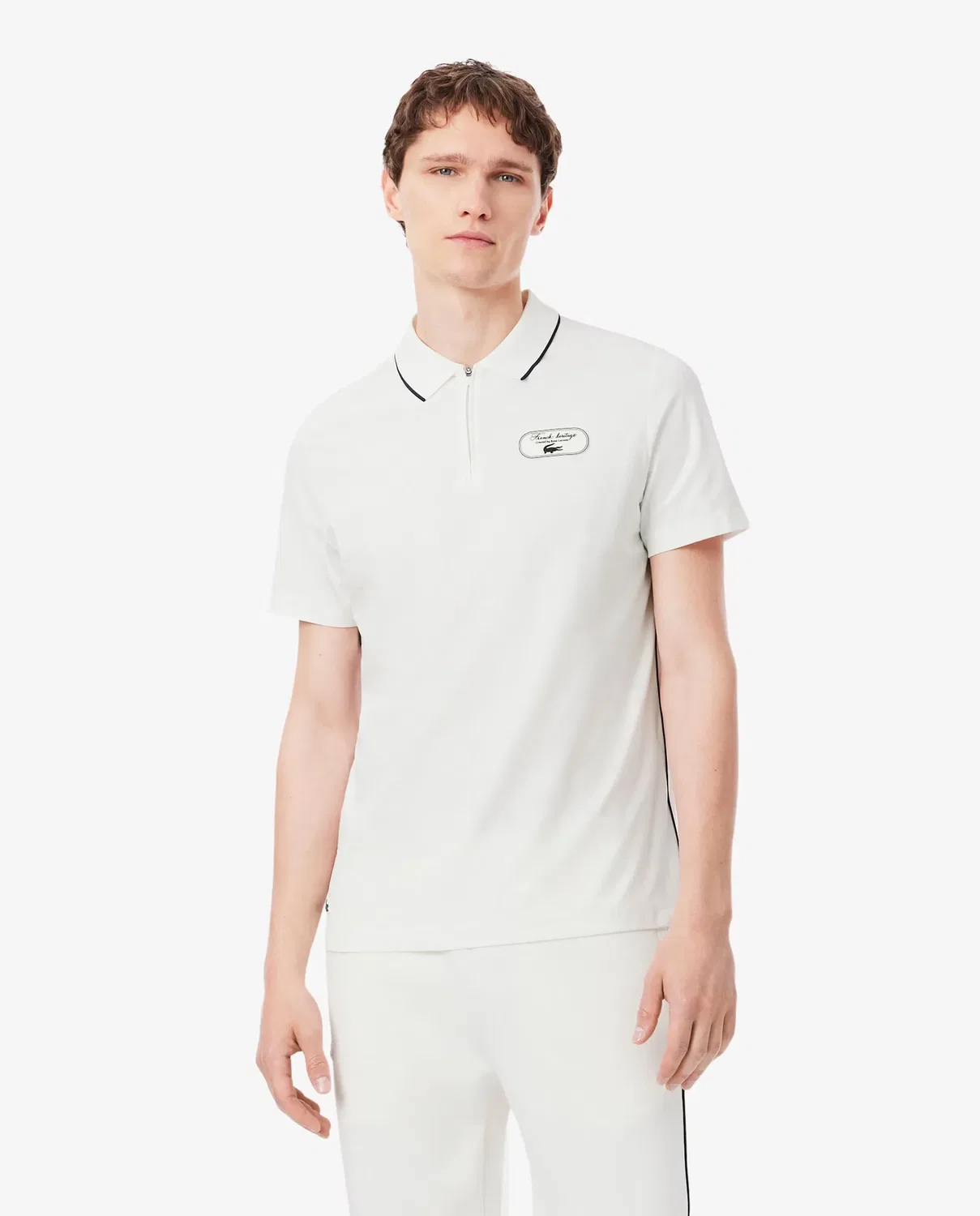 Поло мужское Lacoste с коротким рукавом, классический крой, Azul Marino