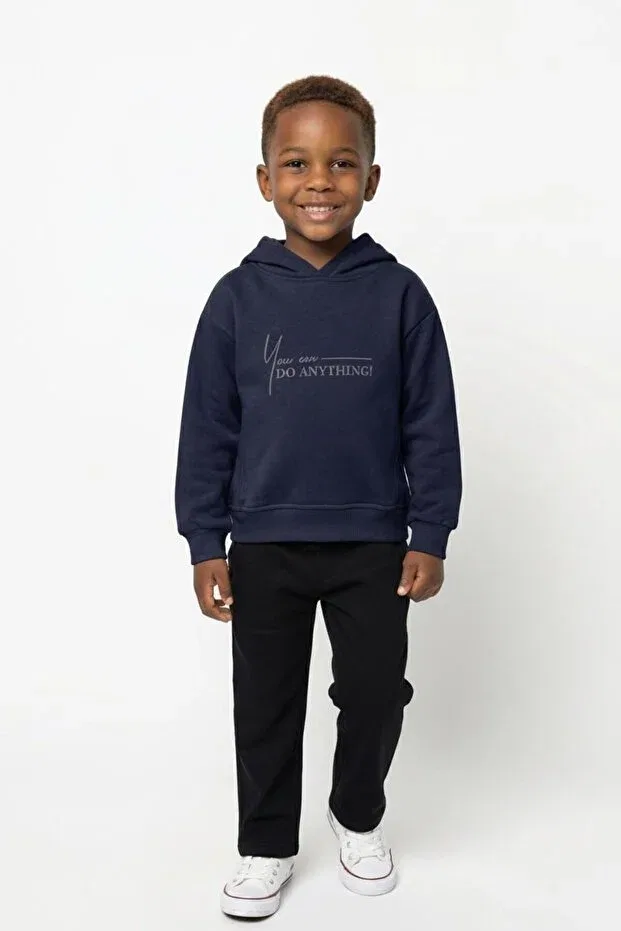 Детское худи для мальчиков с капюшоном Miababy, Navy Blue — фото 3