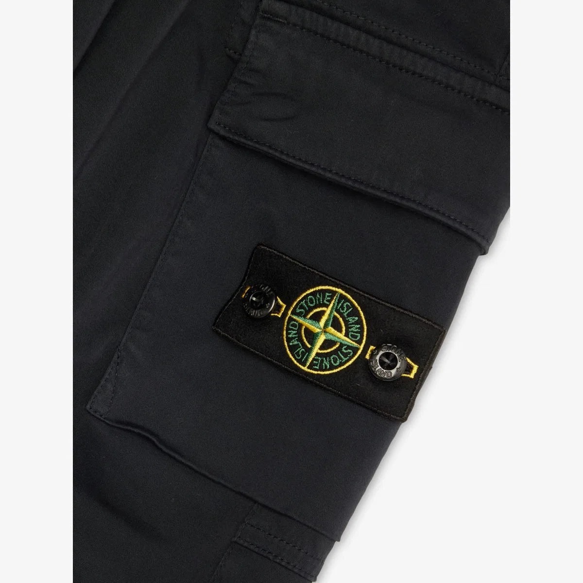 Хлопковые брюки-карго свободного кроя, размер 4-14 лет Stone Island, темно-синий — фото 2