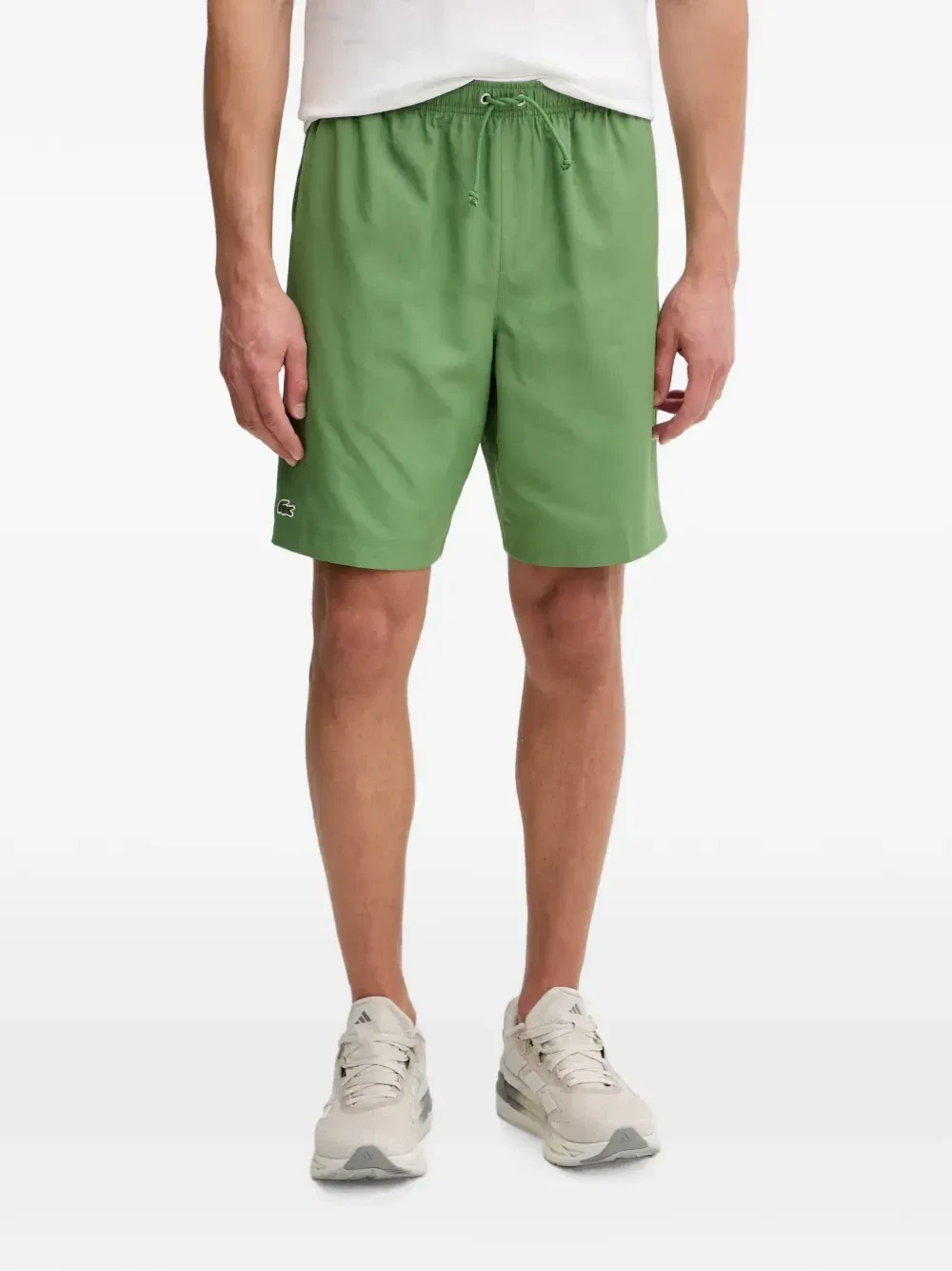 Теннисные шорты с нашивкой-логотипом Lacoste, зеленый