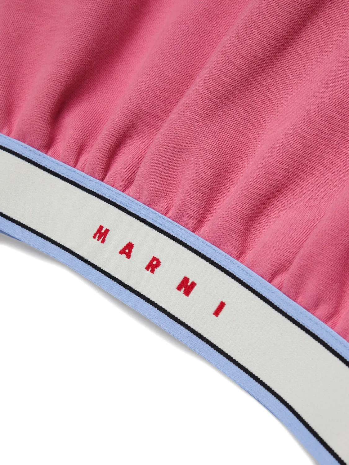 Укороченное худи розового цвета Marni, розовый — фото 2
