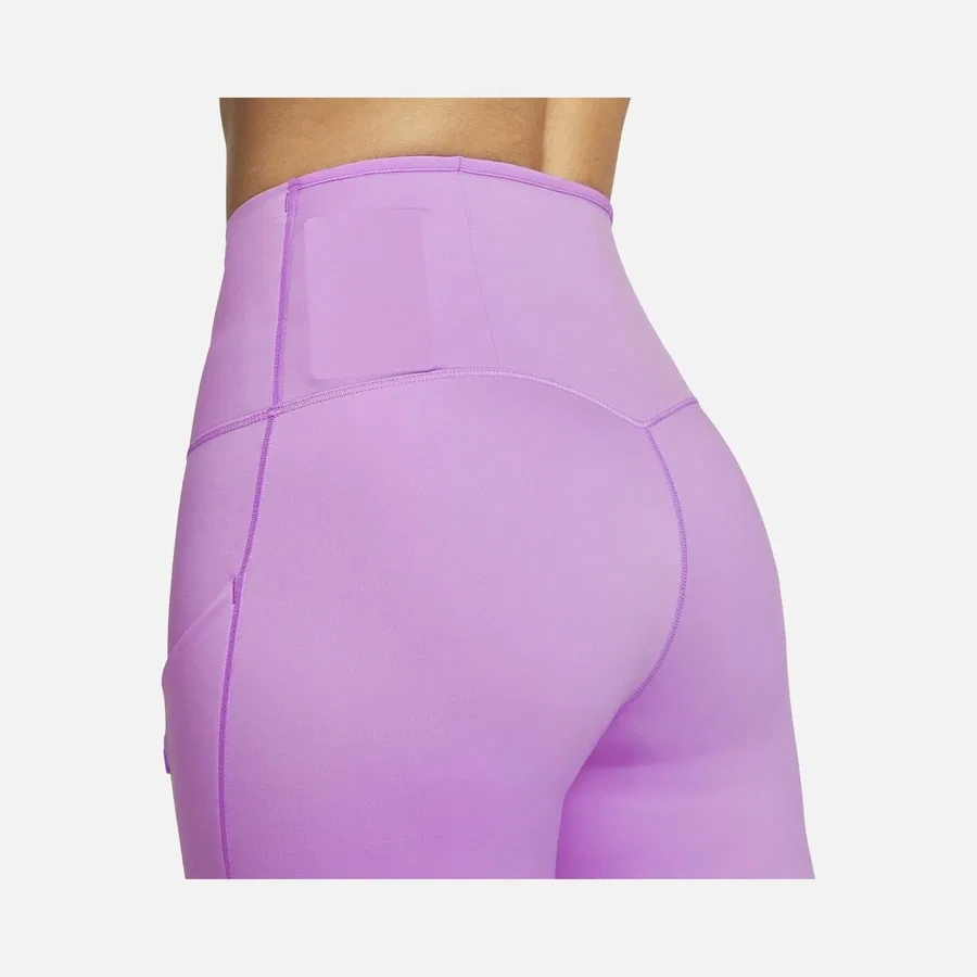 Леггинсы спортивные с высокой посадкой Nike Go Firm-Support Mid-Rise 7/8 Running, Фиолетовый — фото 3