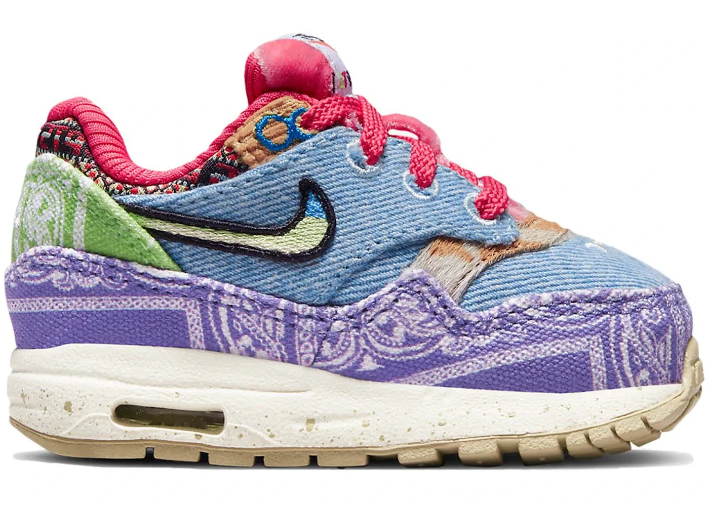 Детские кроссовки Lifestyle Nike Air Max 1 SP, Wild Violet/Multi-Color-Sail
