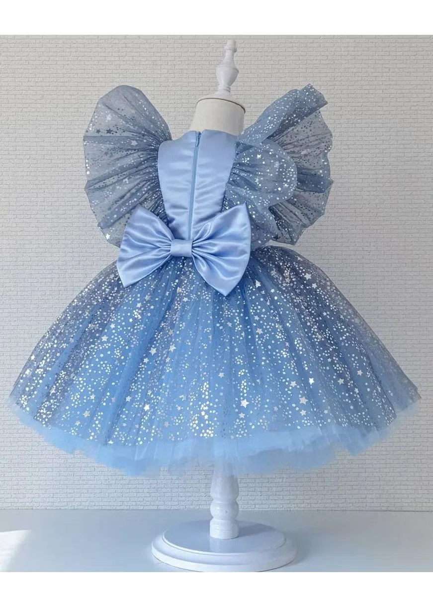 Платье с принтом Princess skirt Loquat, синее — фото 2