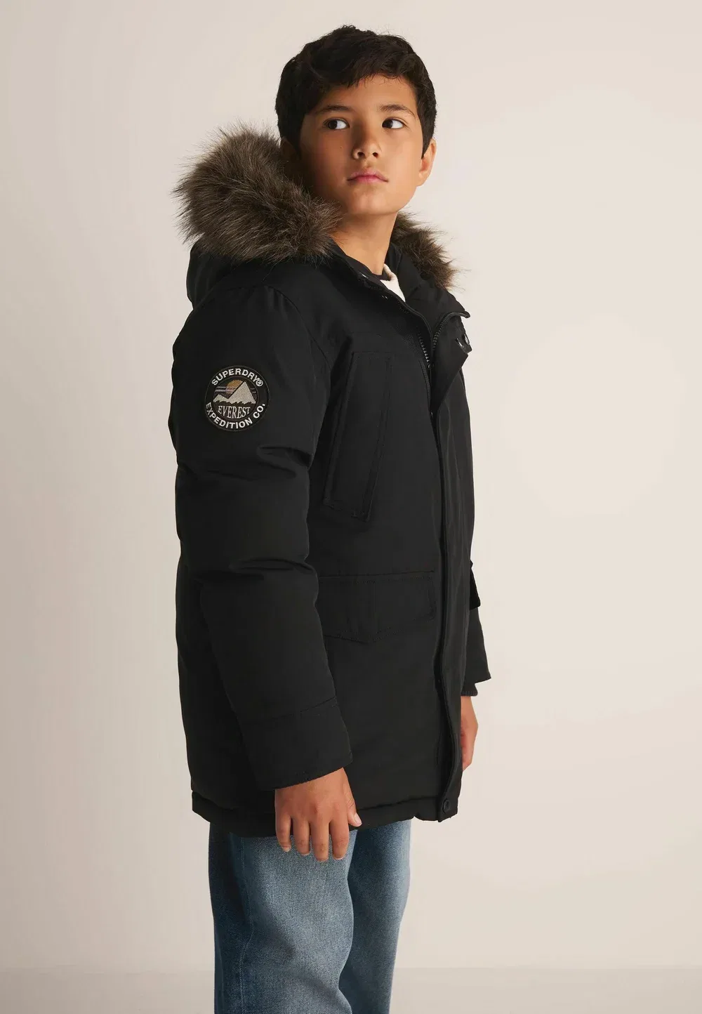 Парка «Эверест» стандартного кроя - зимнее пальто Superdry & Co, Black — фото 4