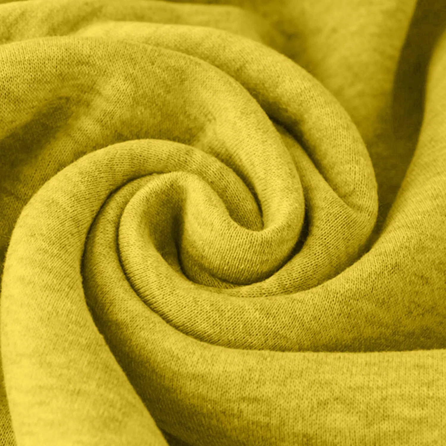 Женский свитшот с круглым вырезом и длинным рукавом из флиса, Yellow — фото 4