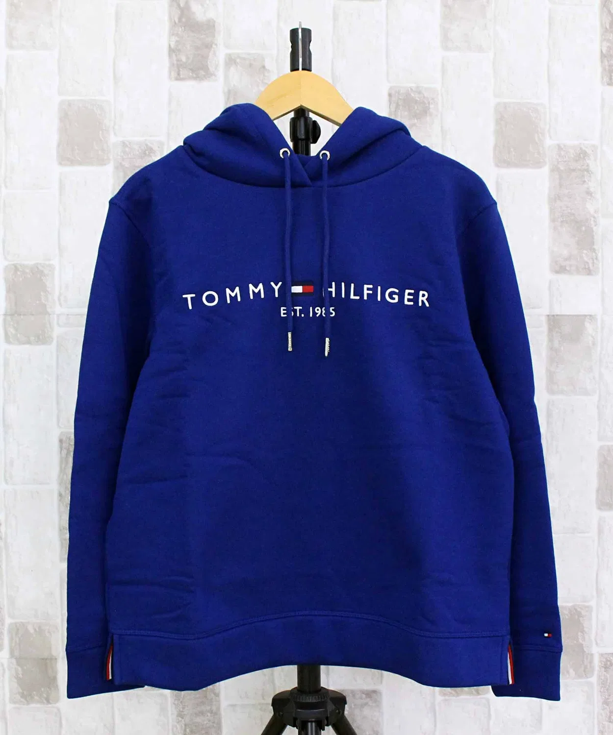 Женский худи с принтом Regular Hilfiger Hoodie TOMMY HILFIGER, Синий