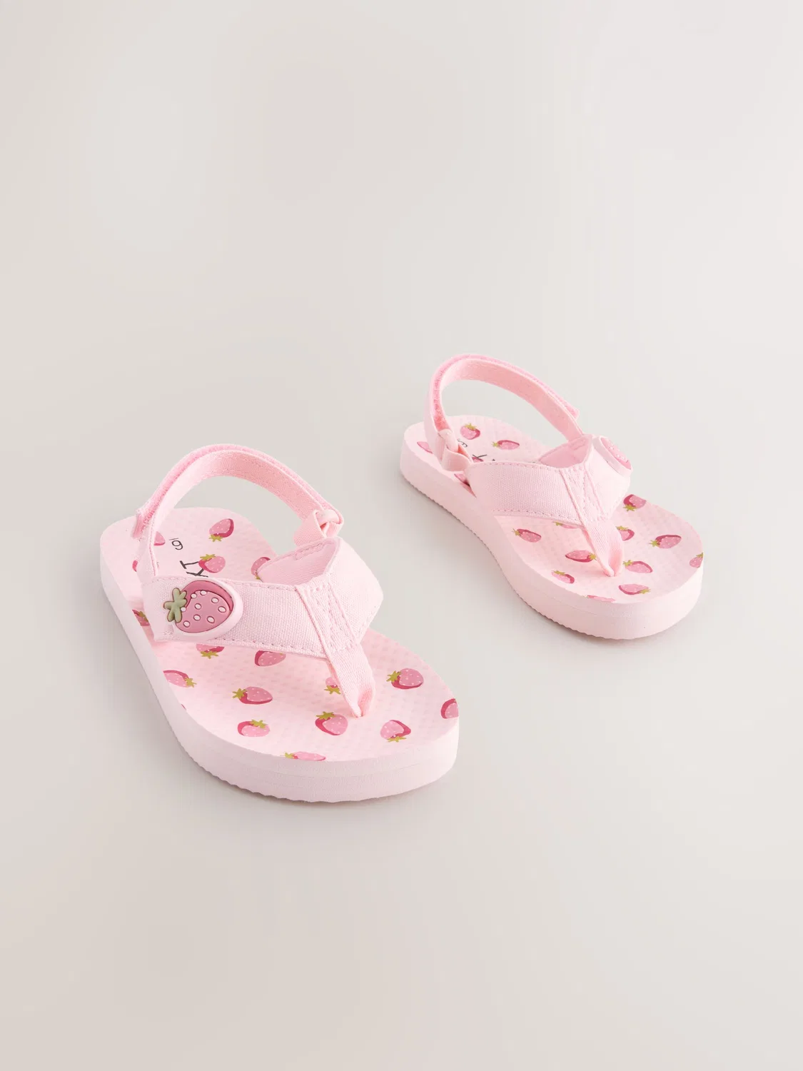 Шлепанцы с задним ремешком Pink Strawberry Next, розовый