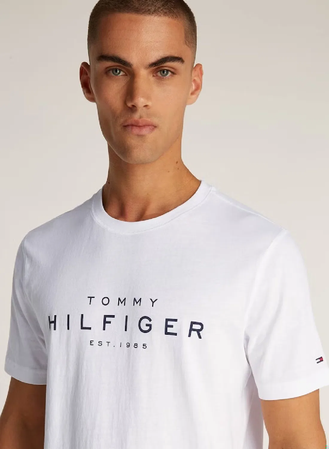 Футболка с логотипом Big Hilfiger Tommy Hilfiger, белый — фото 4