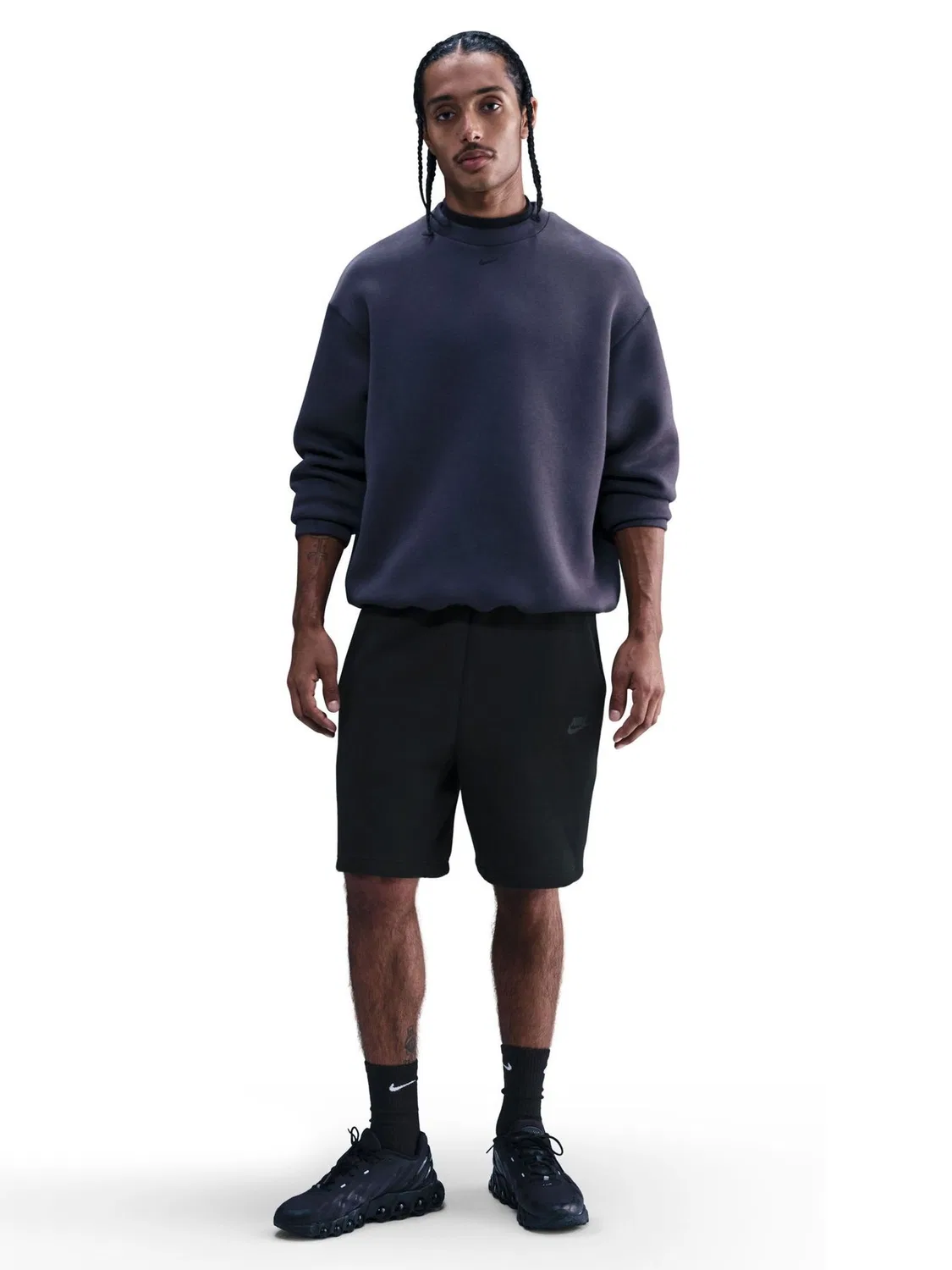 Черные/серые шорты из технического флиса Nike