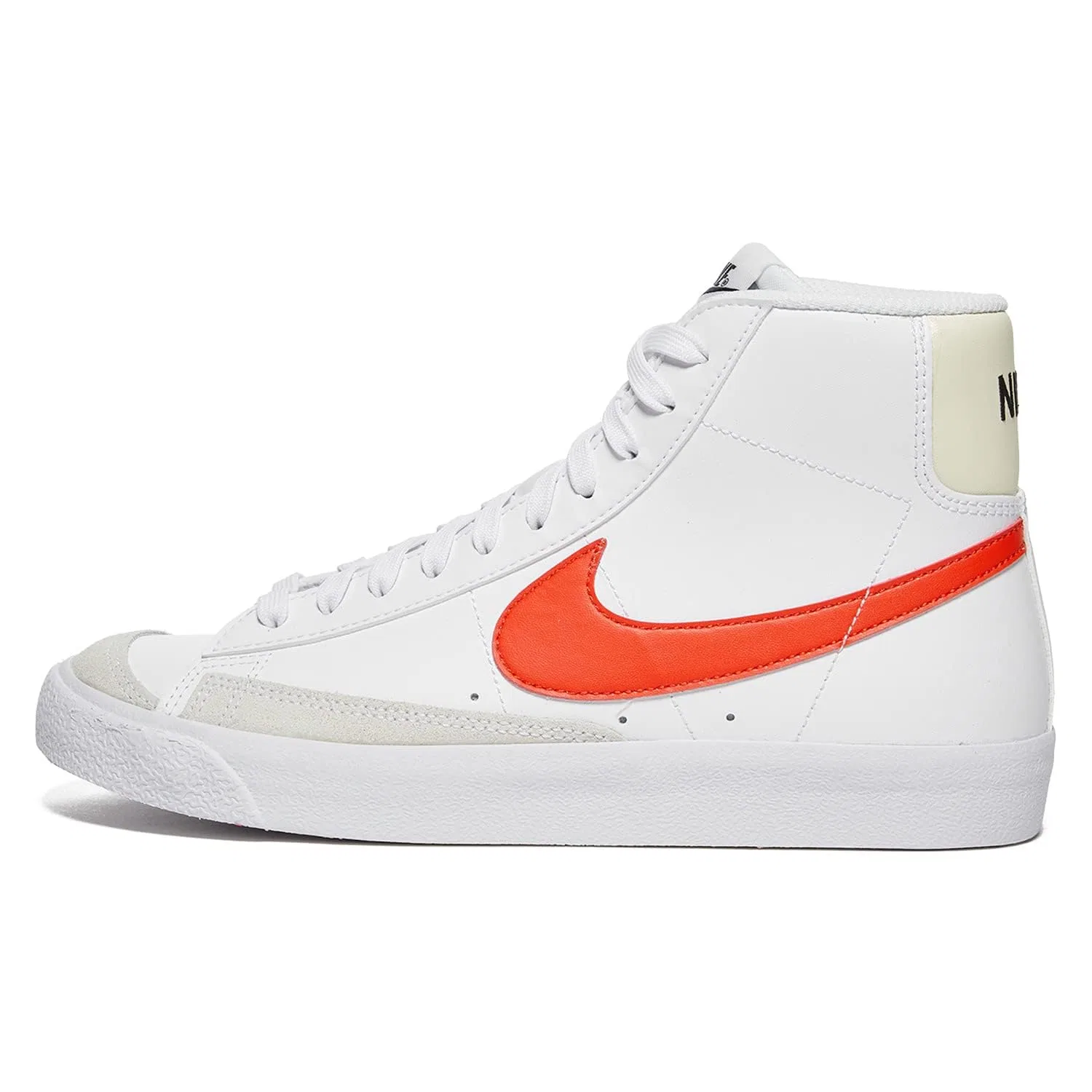 Детские кроссовки для мальчиков с принтом '77 Mid Blazer NIKE, White Red Hot Coconut Milk White