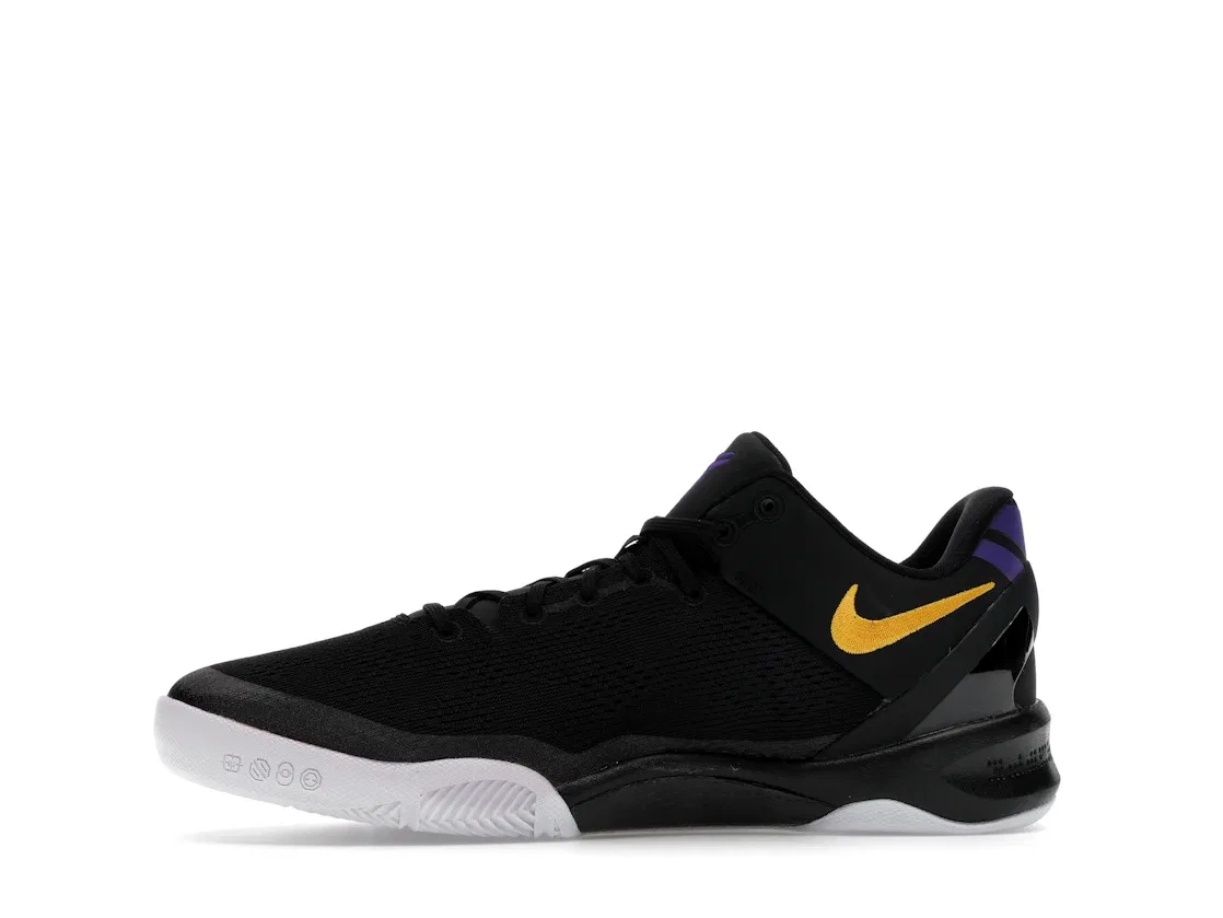 Детские кроссовки баскетбольные с дизайном Lakers Away Nike Kobe 8, Black/University Gold/White/Court Purple — фото 3