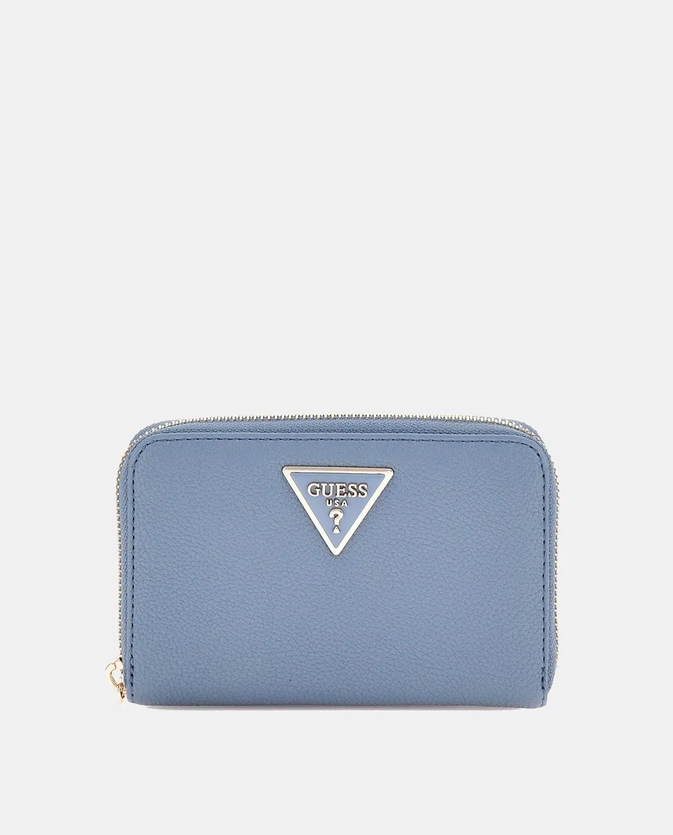 

Средний кошелек на молнии Guess, голубой