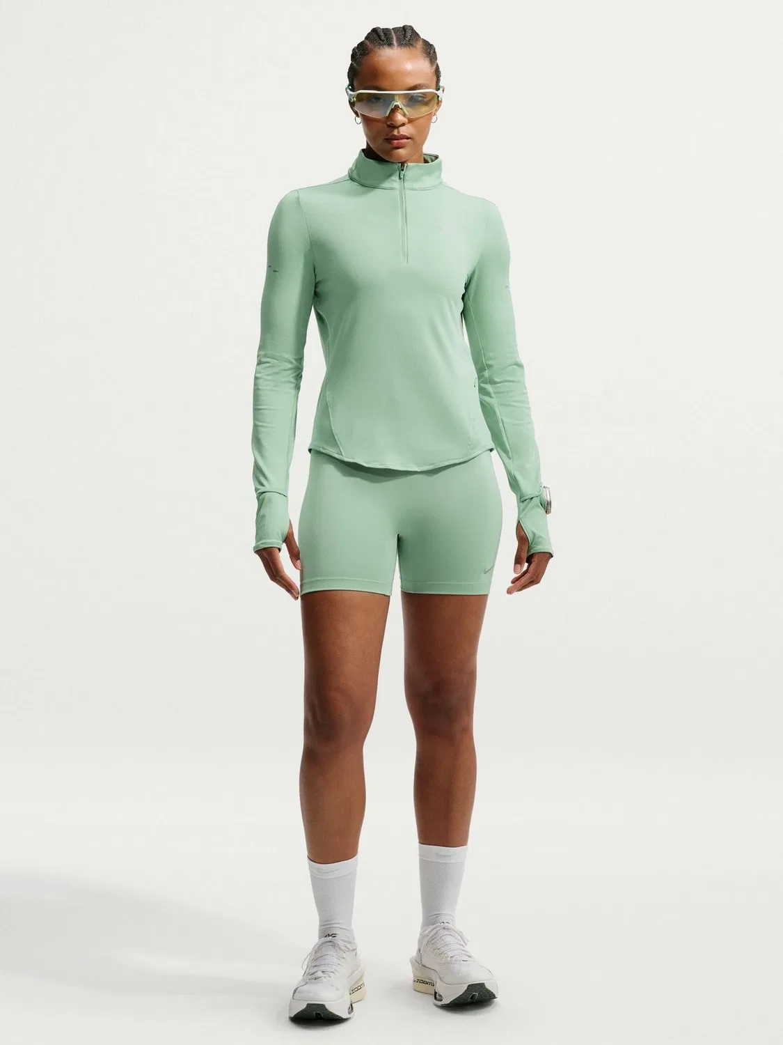 Водолазка Nike Swift Dri-FIT UV с 1/4-замком, Steam Green — фото 2