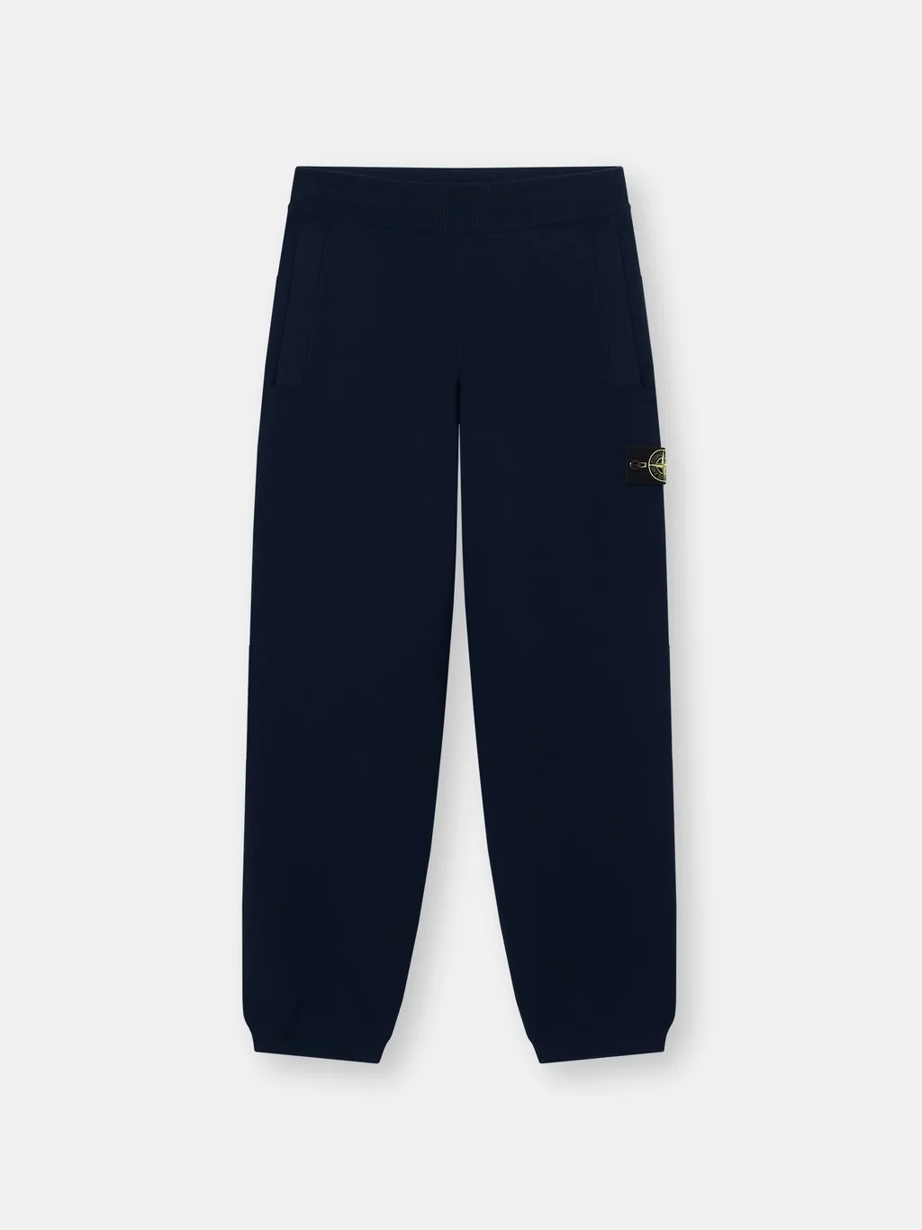 Мужские вязаные брюки Stone Island Regular-fit With Elastic Drawstring Waist, темно-синий — фото 2