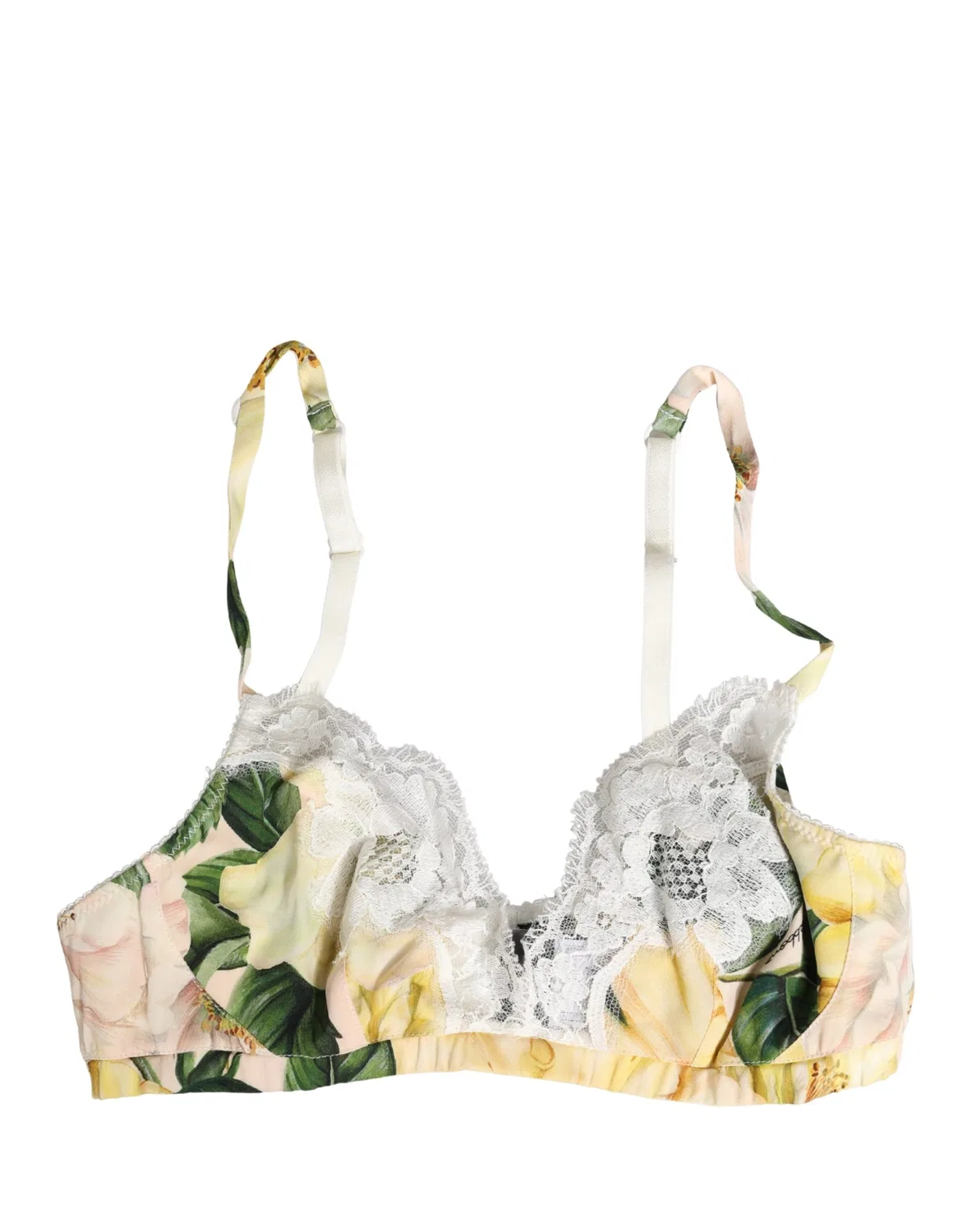 Женское бюстгальтер без косточек с цветочным принтом Soft Cup Bra Dolce & Gabbana, Multicolor — фото 3