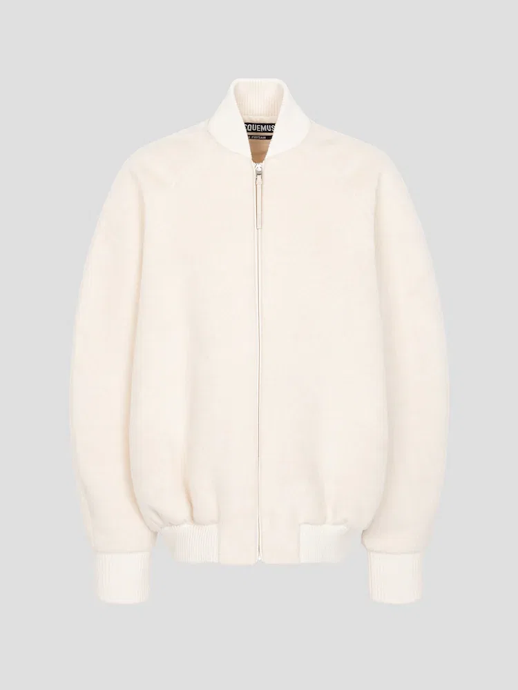 Жакет оверсайз Le Blouson Pilu JACQUEMUS, Off-White