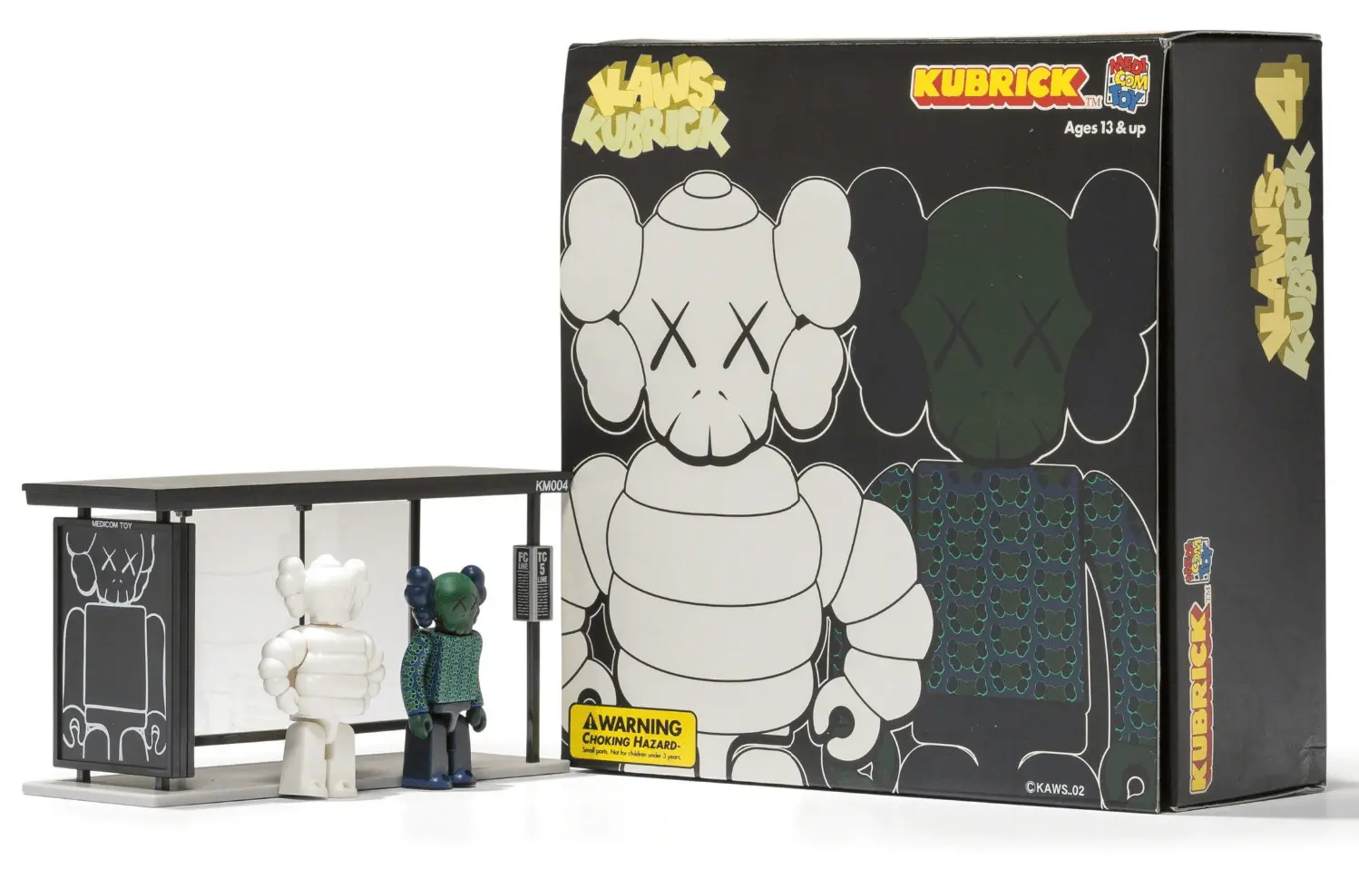 

Набор виниловых фигурок KAWS x Medicom Bus Stop Series Volume 4, 2 фигурки, белый/зеленый